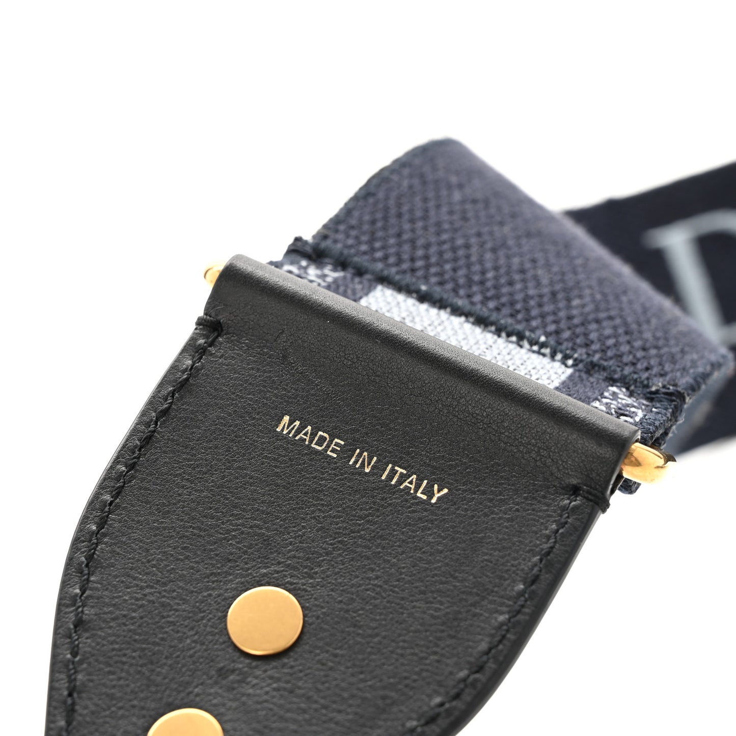 Canvas Embroidered Adjustable Shoulder Strap Blue