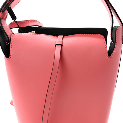 Burberry Supple Calfskin Small Bucket Bag Bright Coral Pink 8 of 11