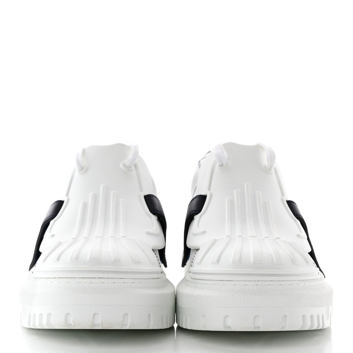 Calfskin Bi-Color Dior-ID Platform Sneakers 40 White Deep Blue