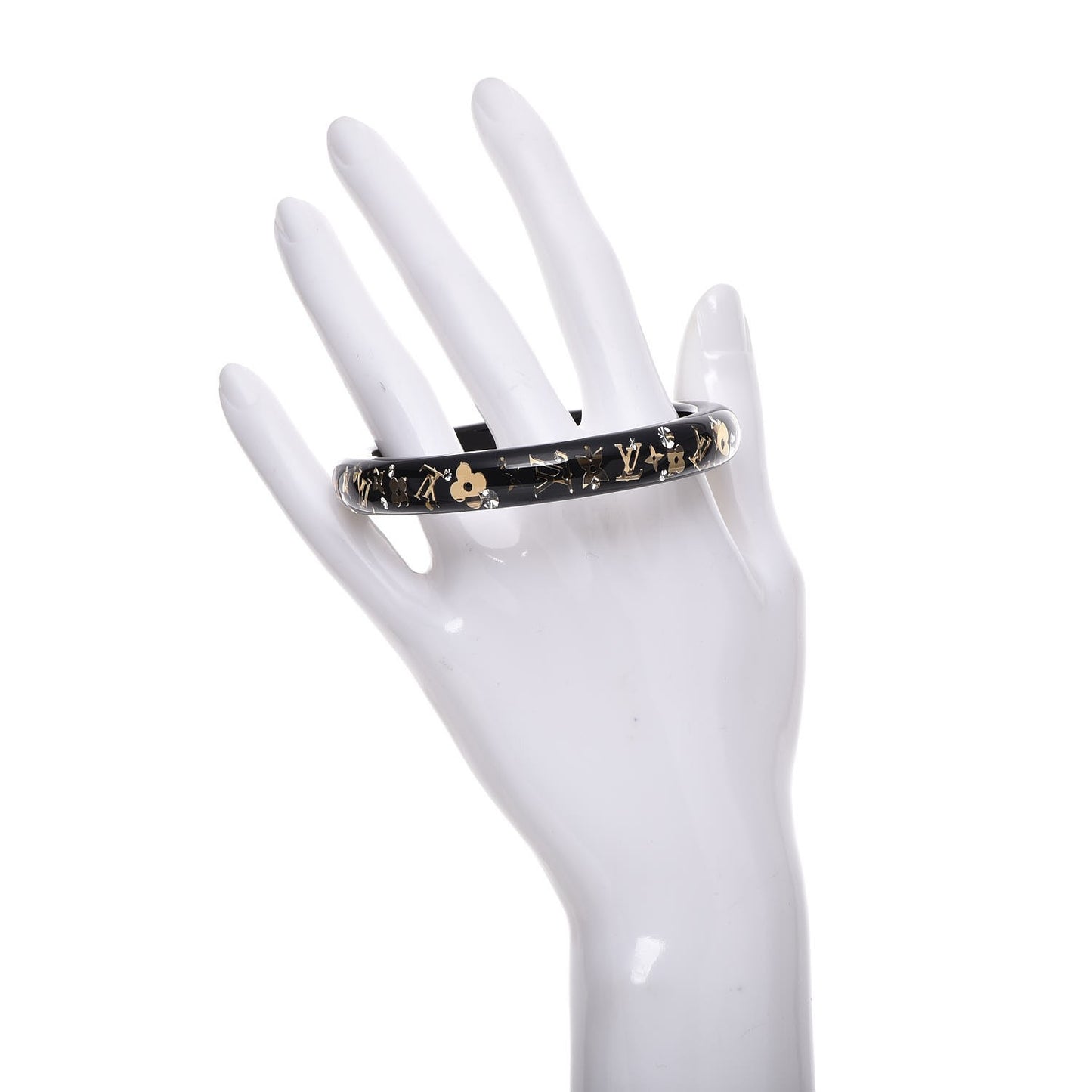 Resin Swarovski Small Inclusion Bracelet PM Black