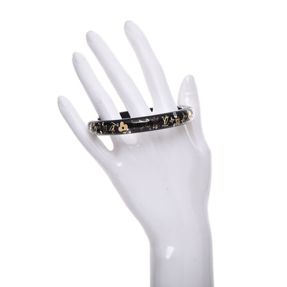 Louis Vuitton Resin Swarovski Small Inclusion Bracelet PM Black 2 of 4