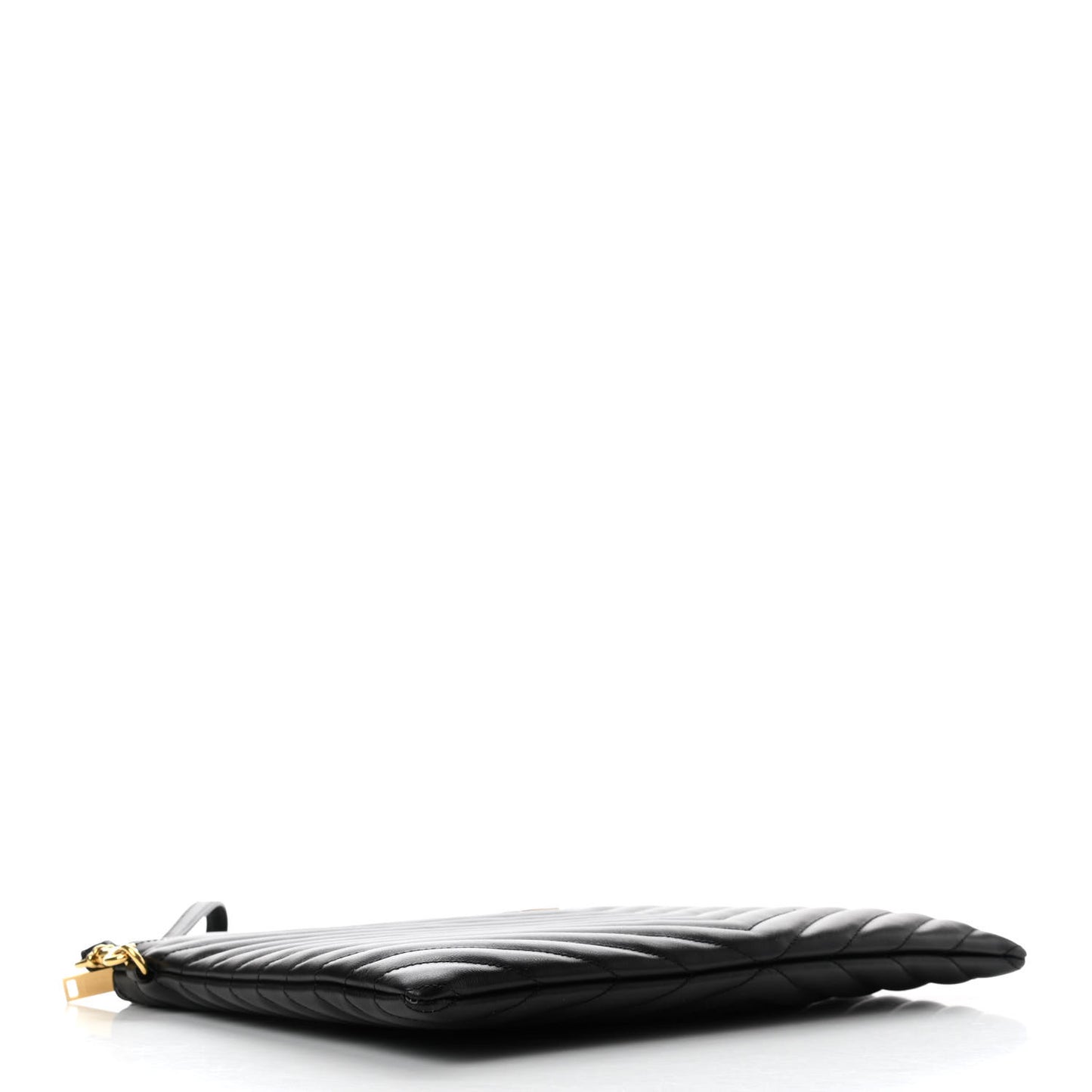 Calfskin Matelasse Monogram Cassandre Tablet Pouch Black