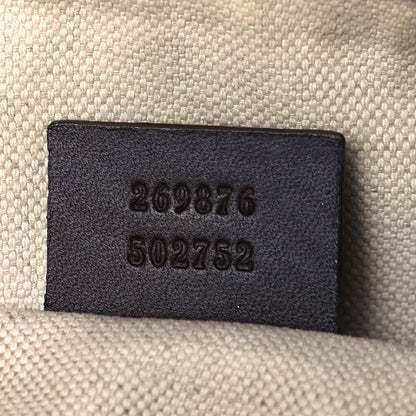 Gucci Monogram Vintage Web Small Boston Dark Brown 6 of 14