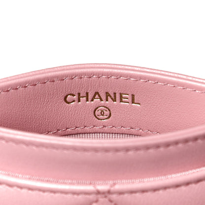 Chanel Lambskin Quilted Chanel 19 Card Holder Light Pink 8 of 10