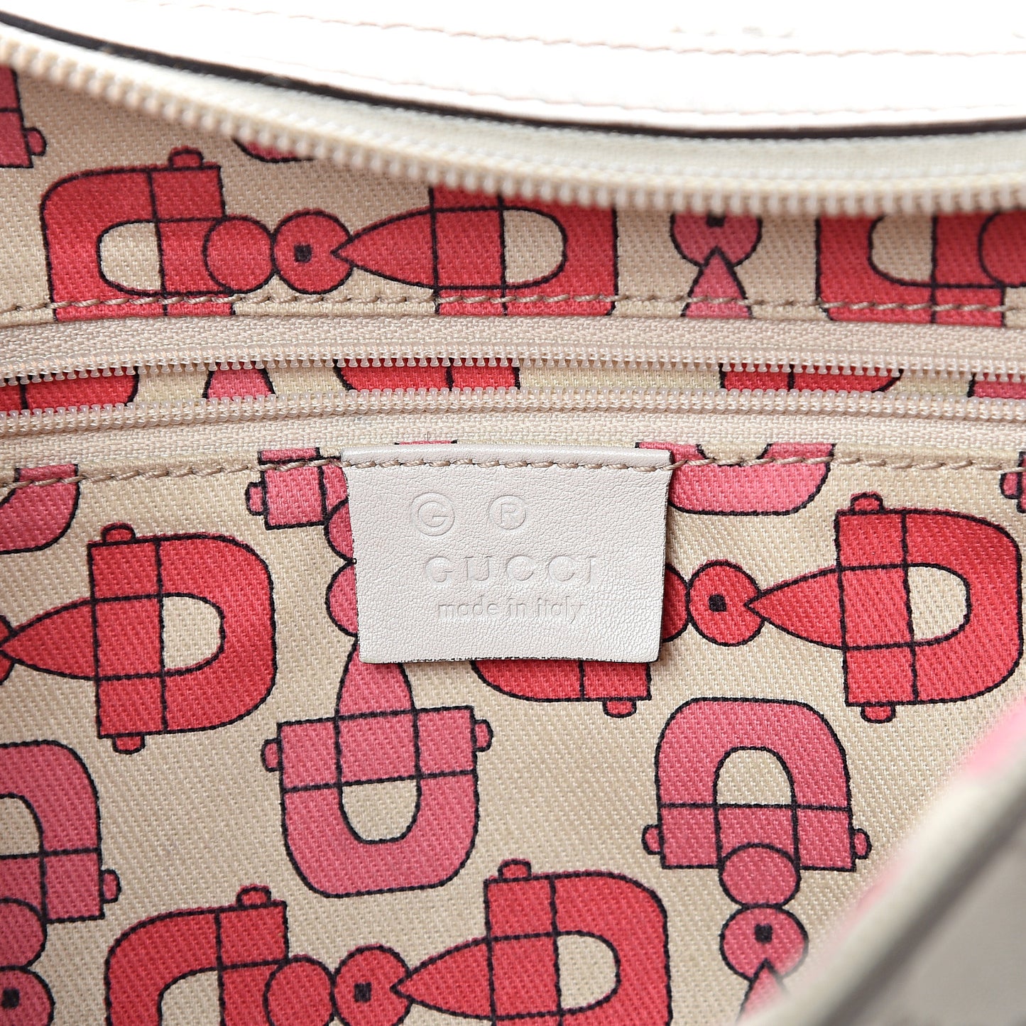 Guccissima Small Boston White