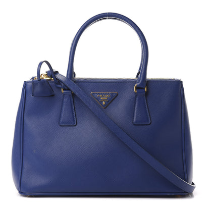 Prada Saffiano Small Galleria Double Zip Tote Royal 1 of 16