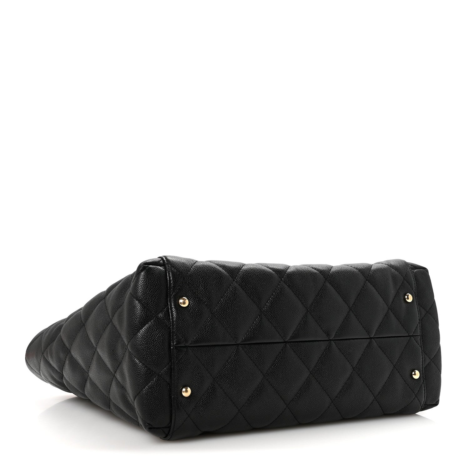 Chanel Caviar Quilted Large CC Shopping Tote Black 5 of 12