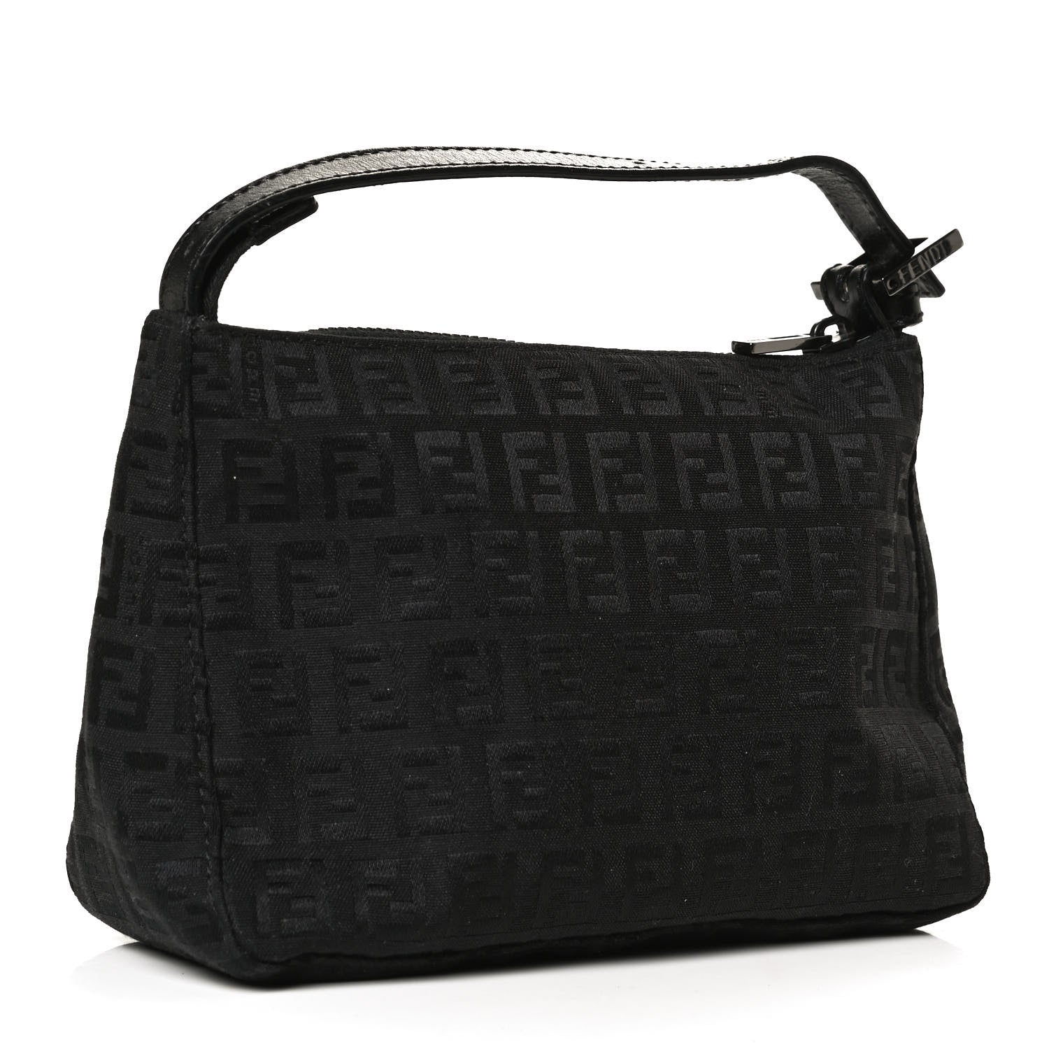 Fendi Zucchino Mini Pochette Black 3 of 15