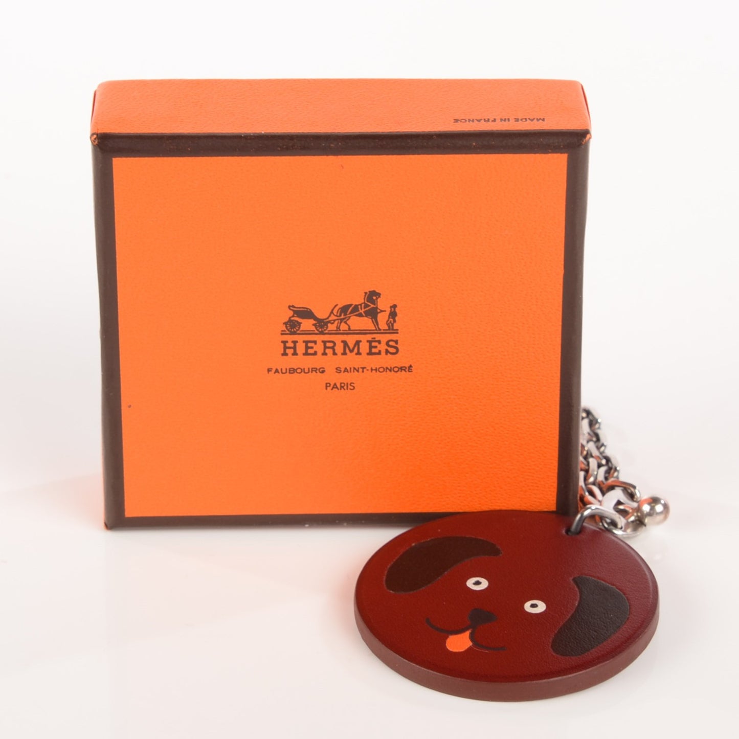 Swift Dog Key Chain Bag Charm Rouge H