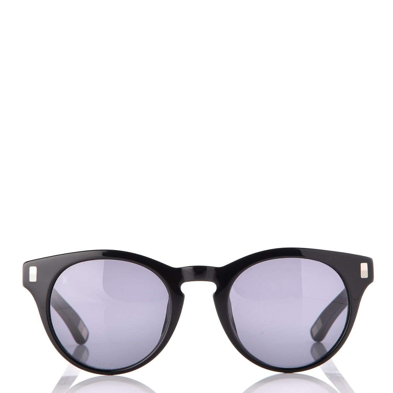 Louis Vuitton Influence Round Sunglasses Z0684E Black 2 of 8