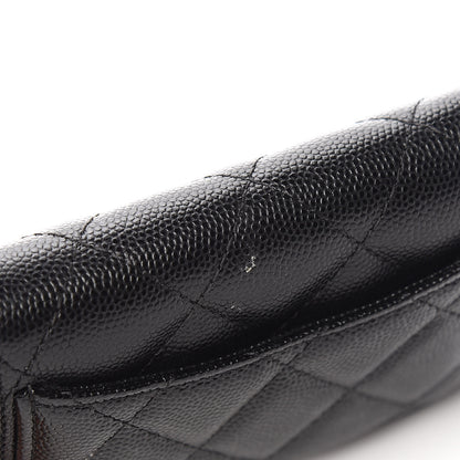 Chanel Caviar Quilted Flap Card Holder Wallet Black 9 of 10