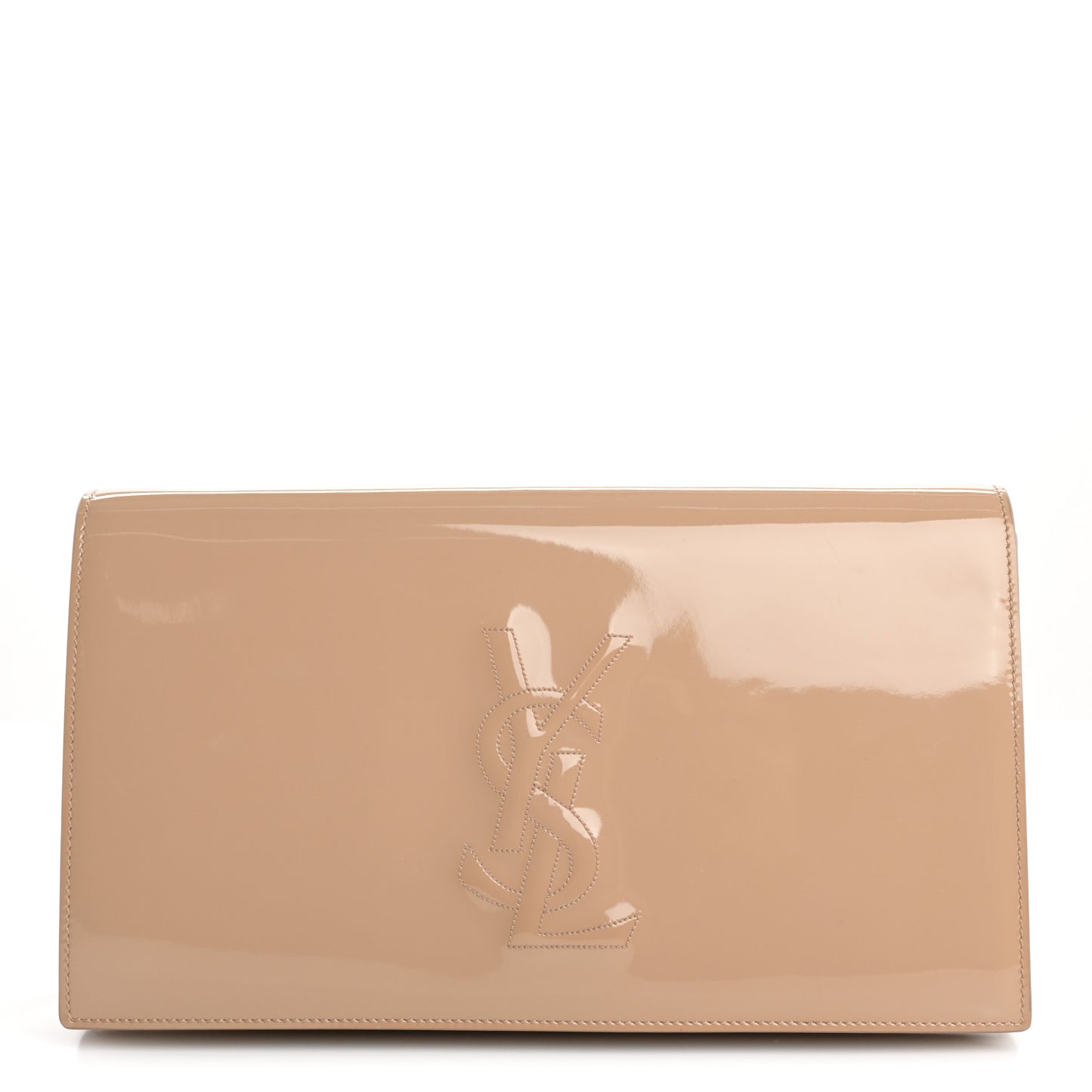 Patent Calfskin Monogram Large Belle De Jour Clutch Chair