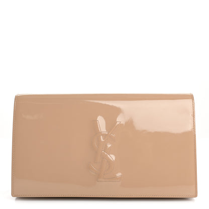 Saint Laurent Patent Calfskin Monogram Large Belle De Jour Clutch Chair 1 of 12