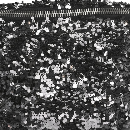 Chanel Sequin Shiny Aged Calfskin Sparkling City Waist Bag Fanny Pack Black Silver 8 of 11