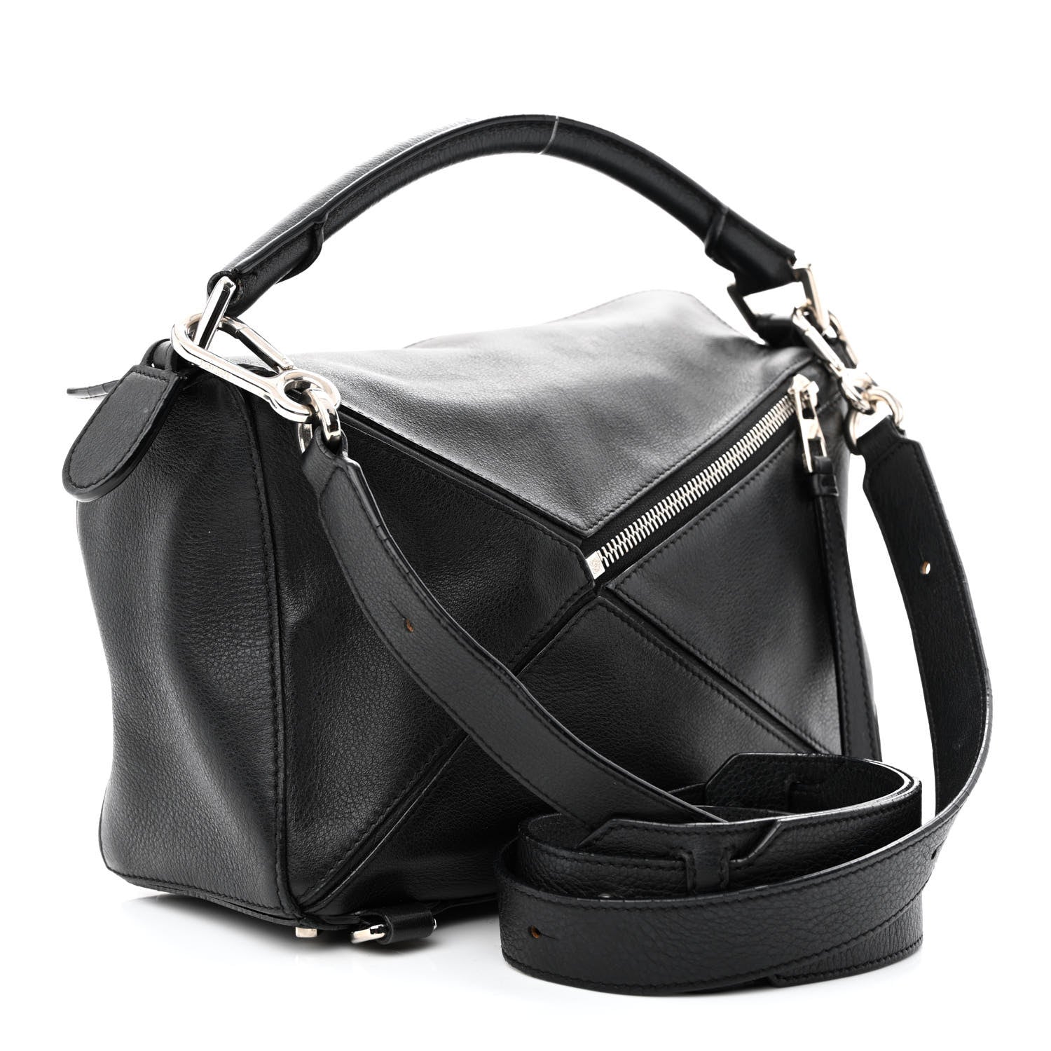 Loewe Calfskin Medium Puzzle Bag Black 3 of 15