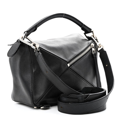 Loewe Calfskin Medium Puzzle Bag Black 3 of 15