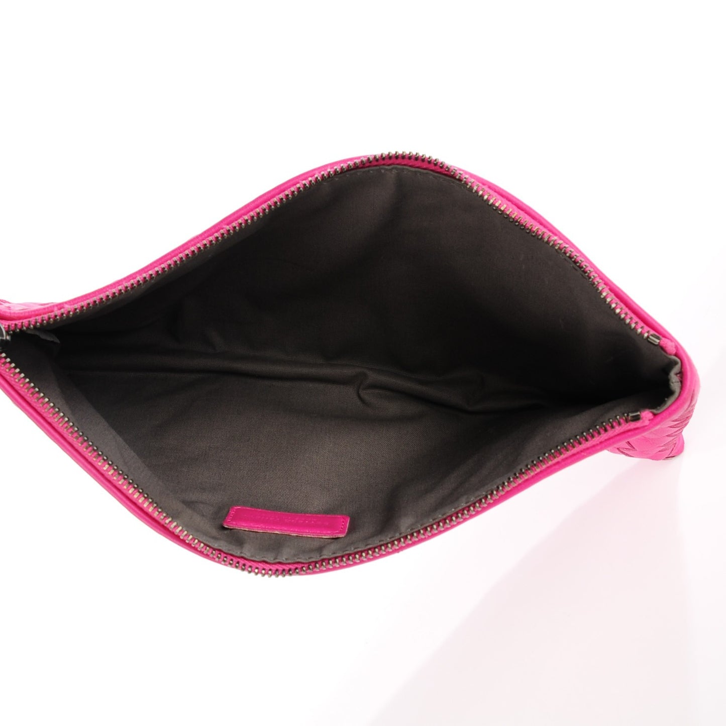 Nappa Intrecciato Cosmetic Pouch Rosa Shock