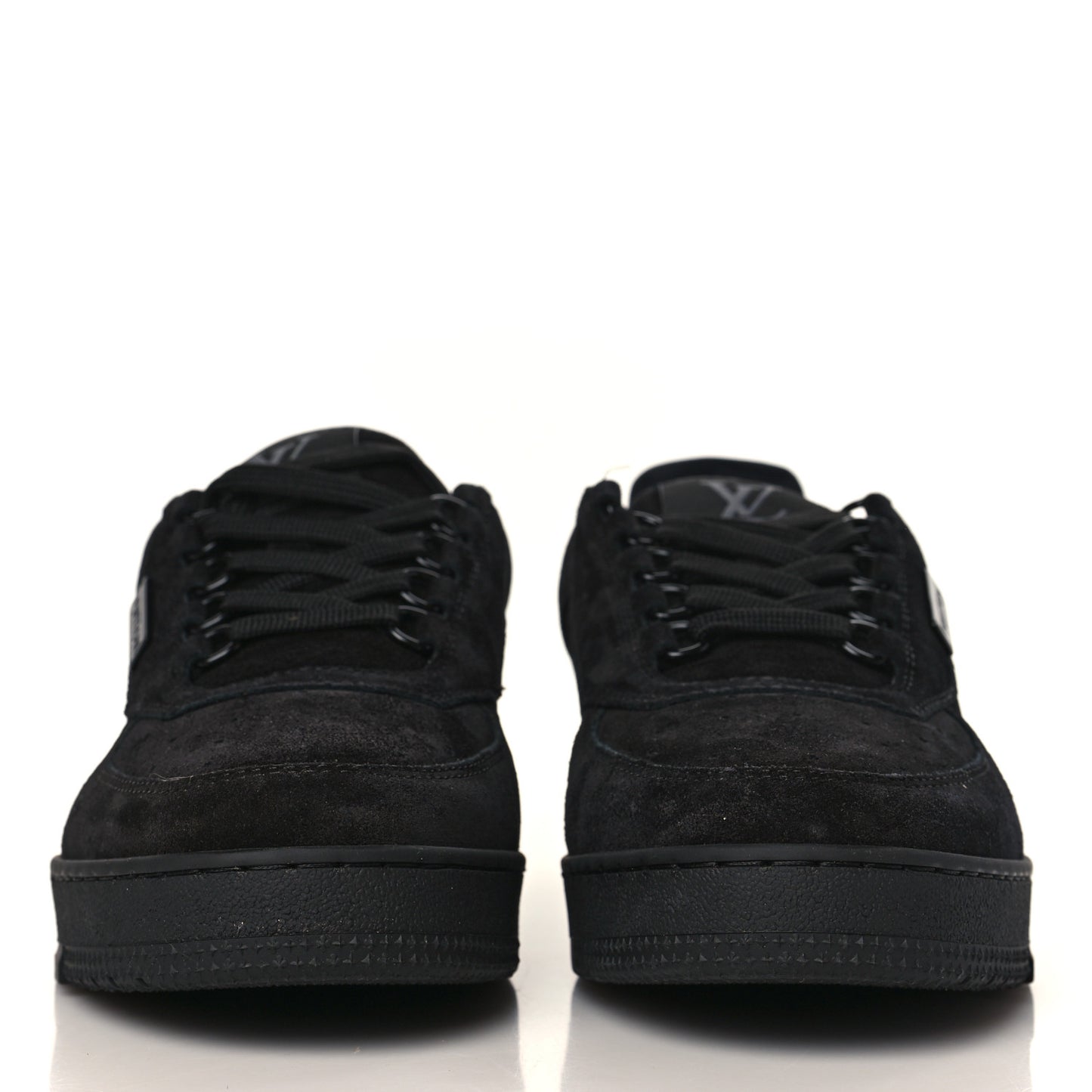Suede Mens LV Trainer Sneakers 6.5 Black