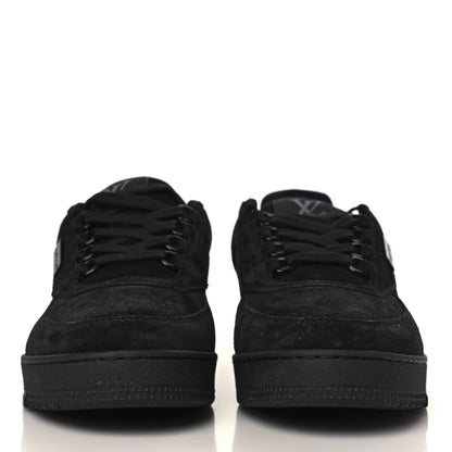 Louis Vuitton Suede Mens LV Trainer Sneakers 6.5 Black 2 of 9