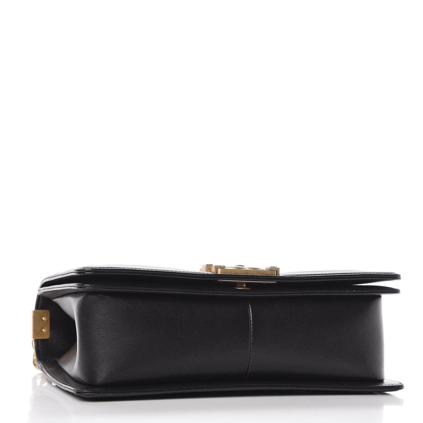 Lambskin Quilted Medium Boy Flap Black