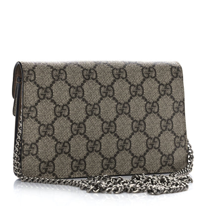 Gucci GG Supreme Monogram Super Mini Dionysus Shoulder Bag Taupe 3 of 15