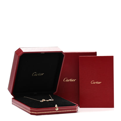 Cartier 18K Yellow Gold Diamond Tsavorite Black Lacquer Panthere De Cartier Necklace 5 of 5