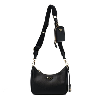Prada Saffiano Lux Re-Edition 2005 Shoulder Bag Black 1 of 11