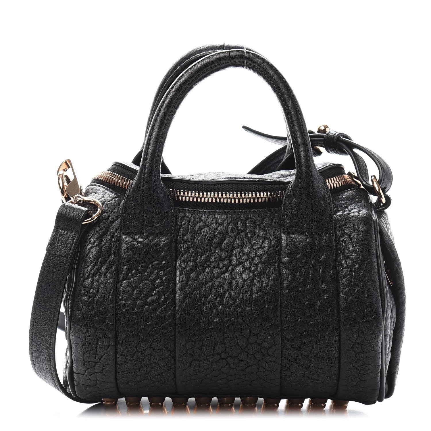 Alexander Wang Pebbled Lambskin Mini Rockie Black Rose Gold Hardware 1 of 9