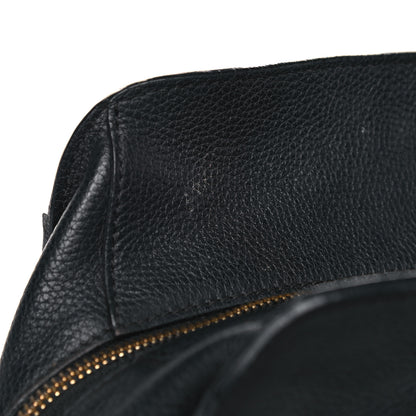 Alexander McQueen Pebbled Calfskin Large Skull Padlock Zip Around Tote Black 20 of 24