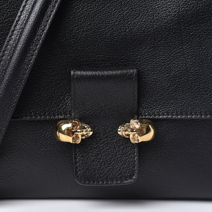 Alexander McQueen Grained Calfskin Twin Skull Crossbody Black 9 of 9