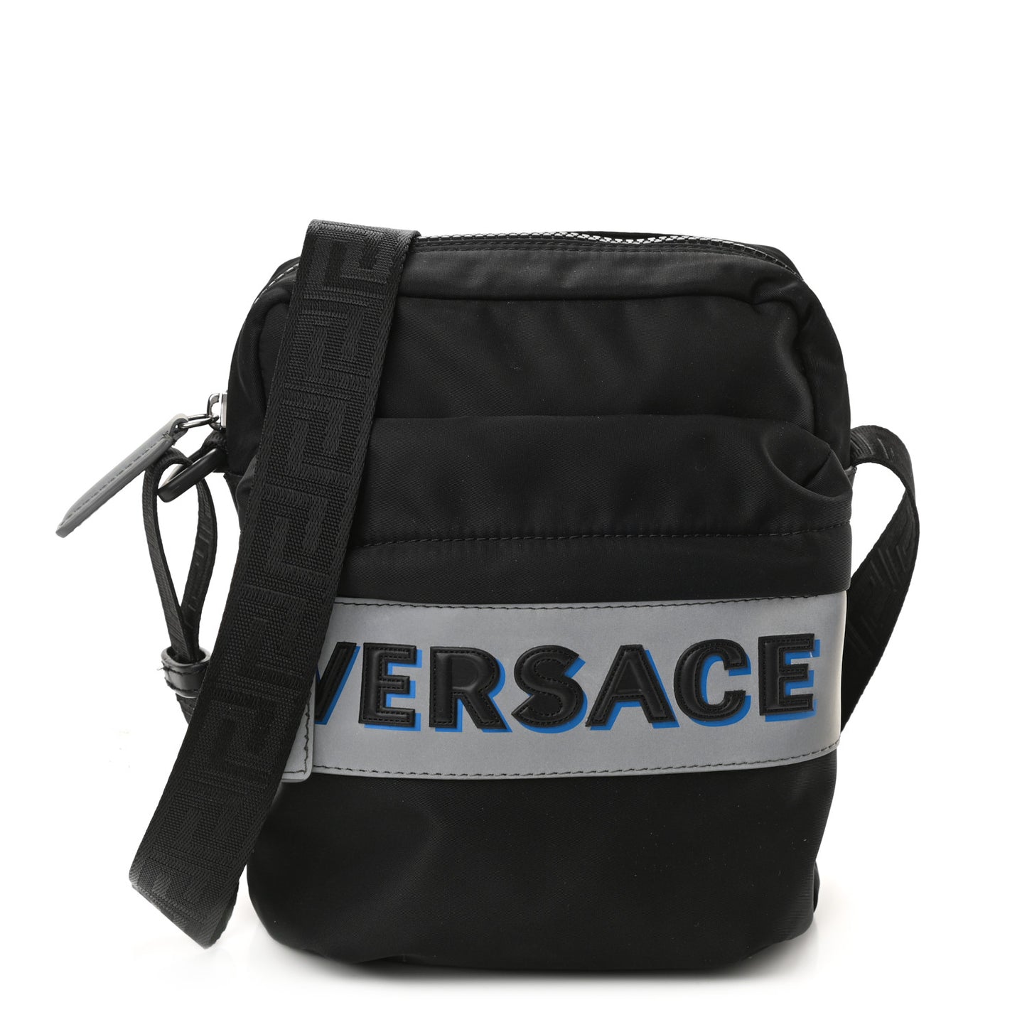 Nylon Logo Crossbody Bag Black