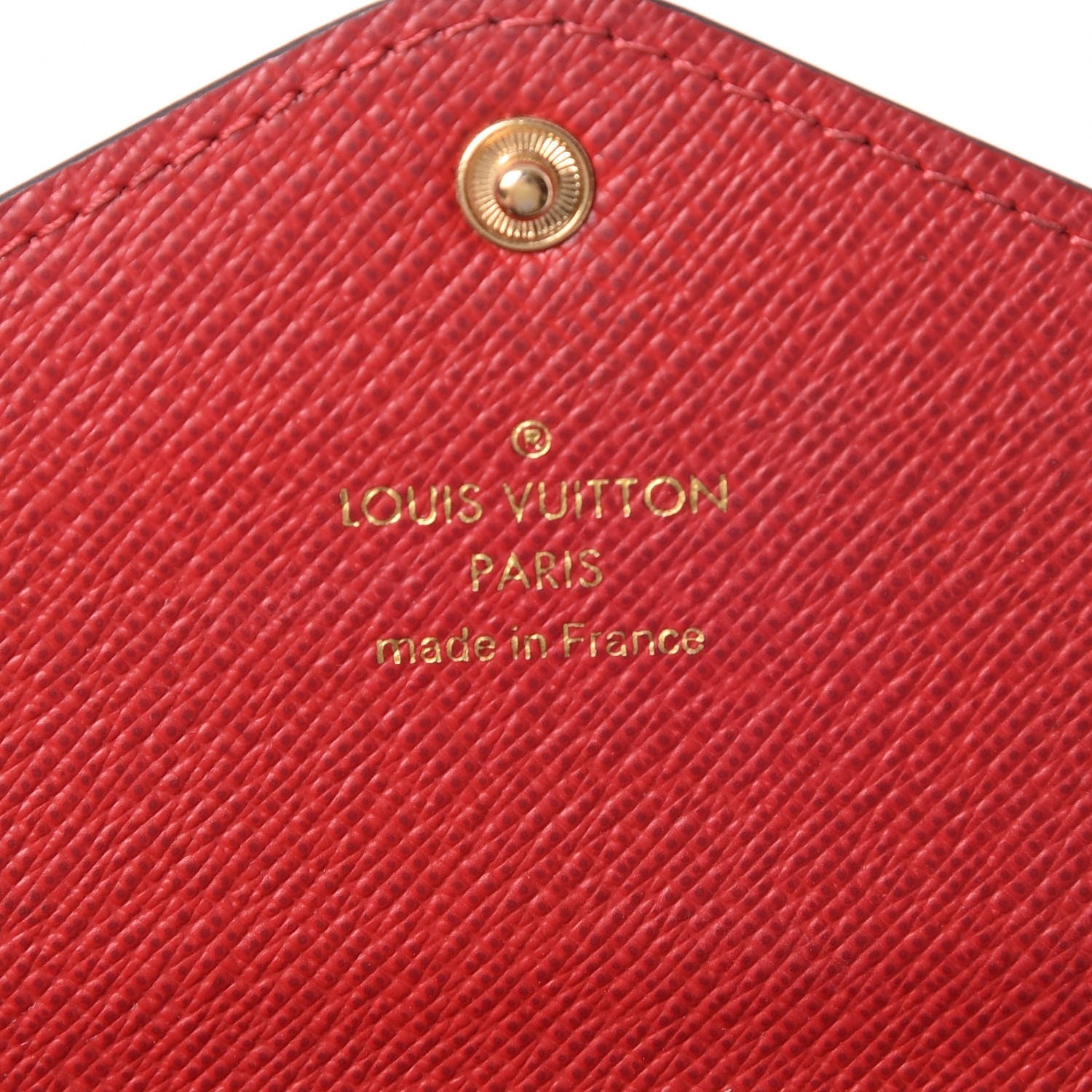Louis Vuitton Damier Ebene Josephine Wallet Red 9 of 17