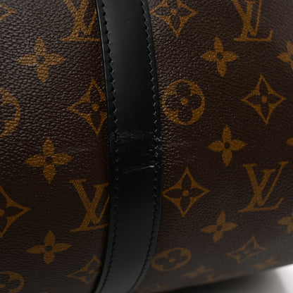 Louis Vuitton Monogram Macassar Keepall Bandouliere 45 9 of 10