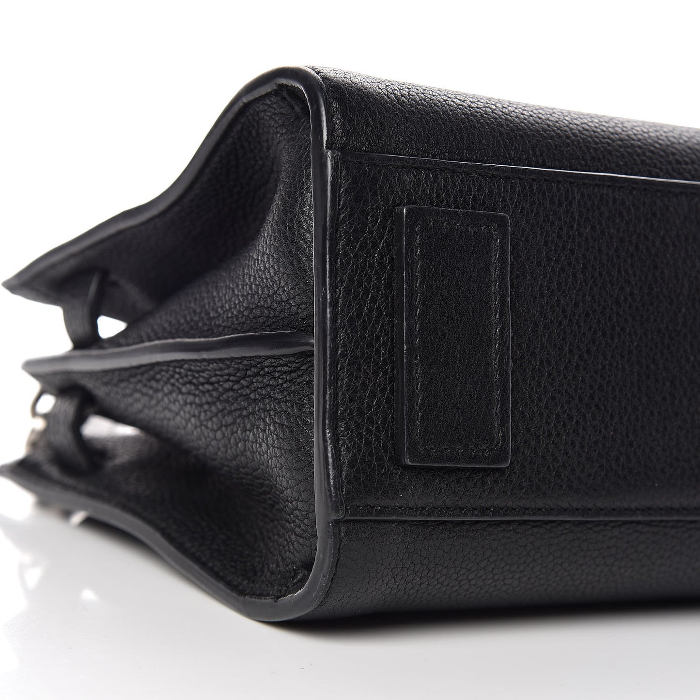 Grained Calfskin Nano Sac De Jour Souple Black