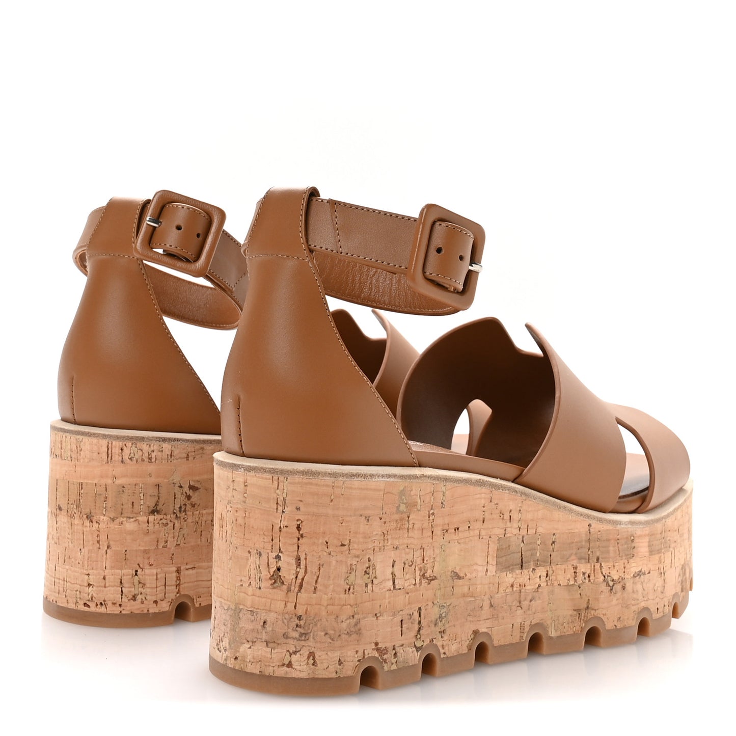 Calfskin Cork Luce 30 Sandals 37 Naturel