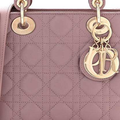 Christian Dior Lambskin Cannage Small My ABCDior Lady Dior Purple 8 of 10