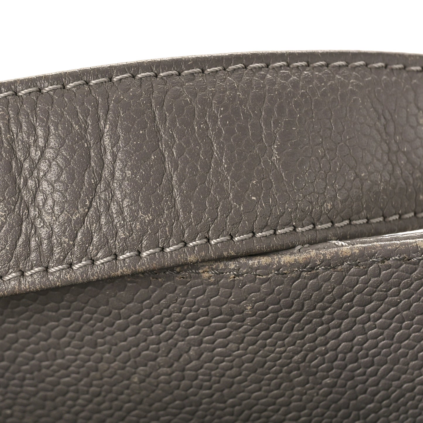 Caviar Quilted Grand Shopping Tote GST Light Grey