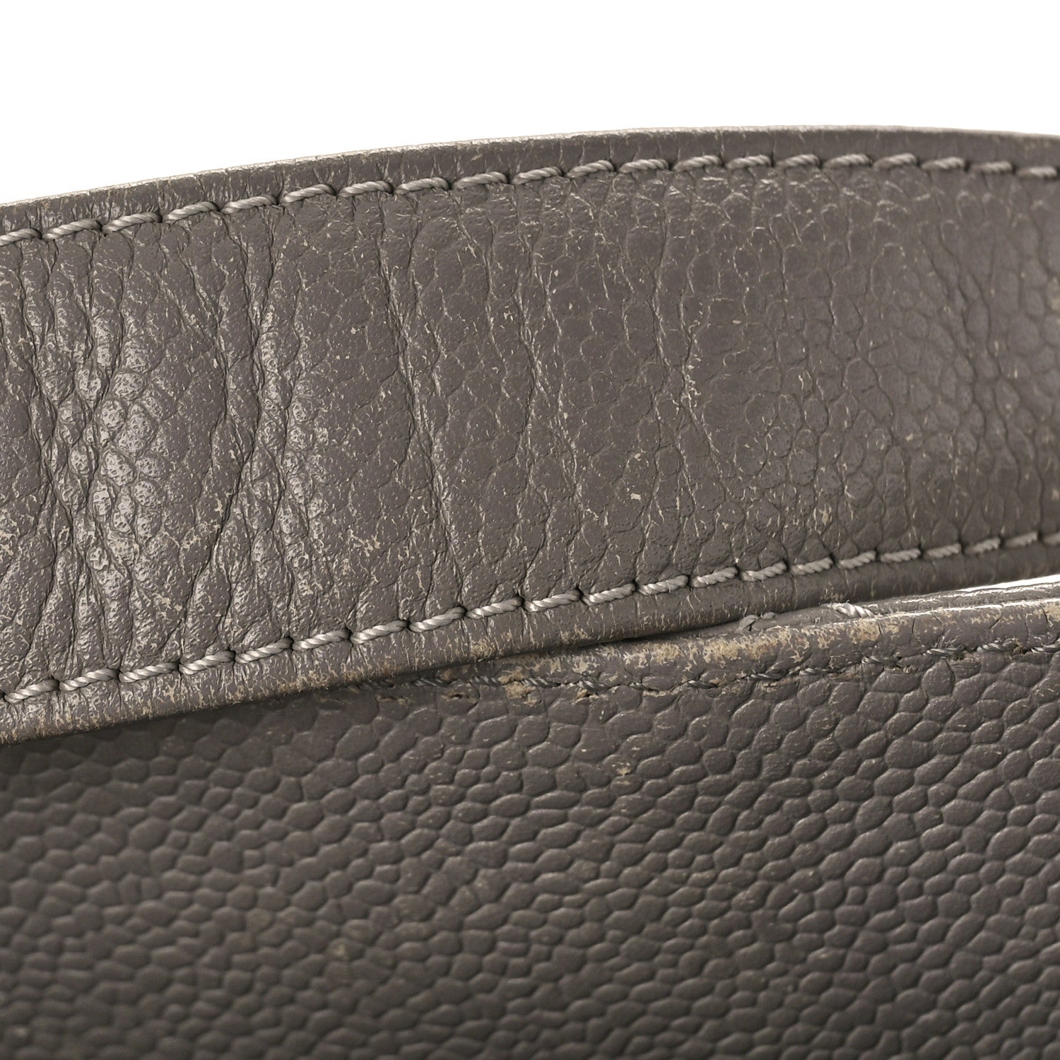 Chanel Caviar Quilted Grand Shopping Tote GST Light Grey 15 of 16