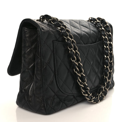 Chanel Washed Lambskin Quilted Jumbo Hybrid Reissue Flap Black 3 of 9