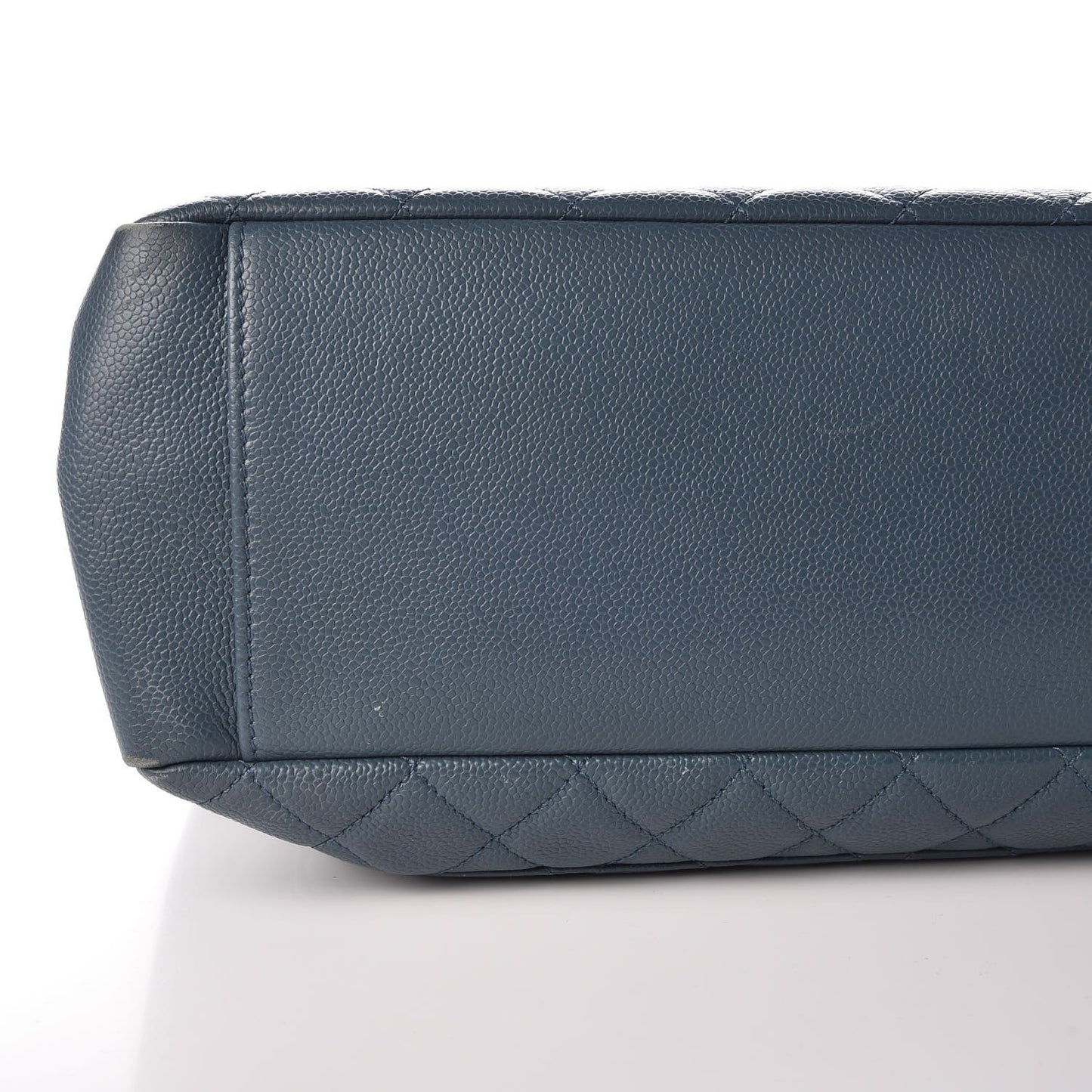 Caviar Quilted Grand Shopping Tote GST Dark Blue