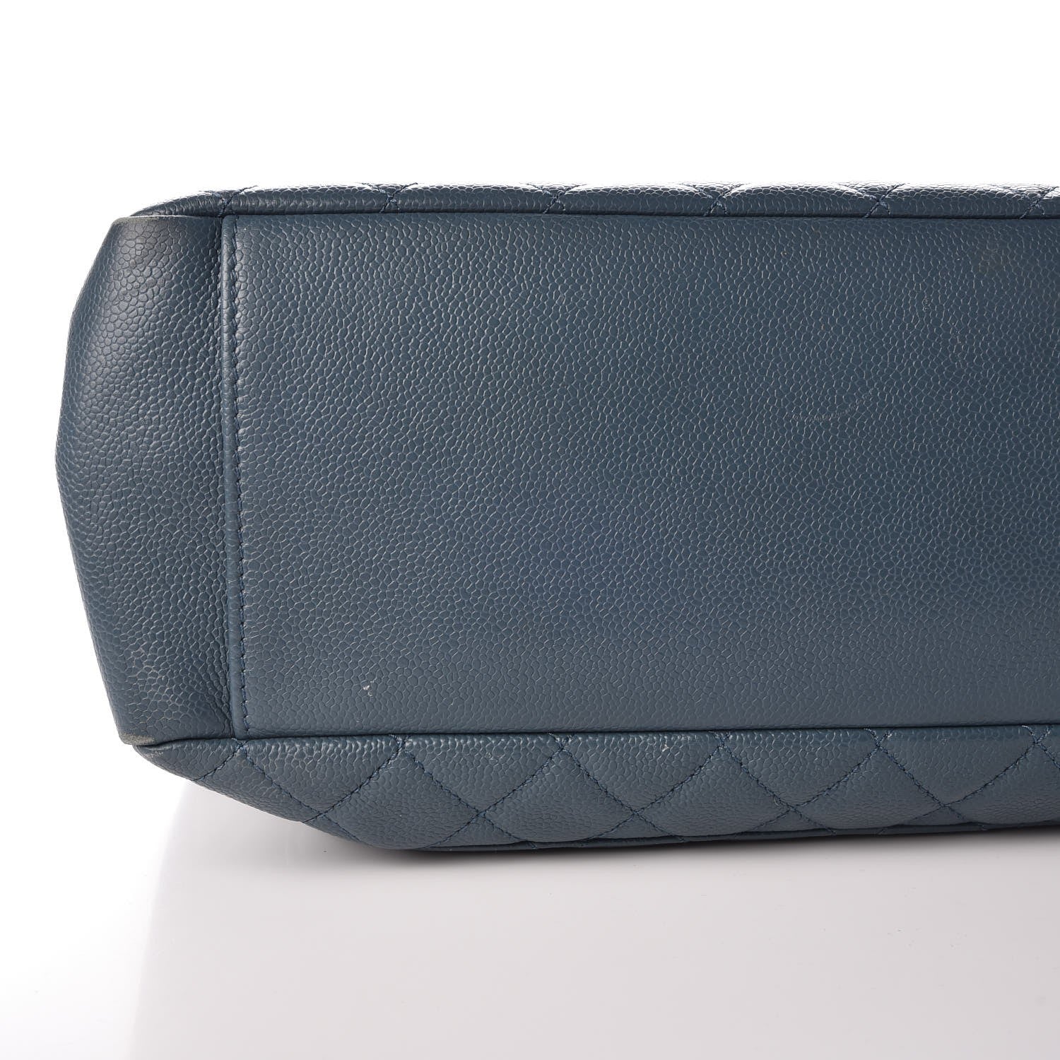 Chanel Caviar Quilted Grand Shopping Tote GST Dark Blue 8 of 11