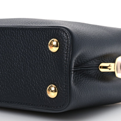 Louis Vuitton Taurillon Capucines BB Black Greige Doux Scarlet 10 of 12