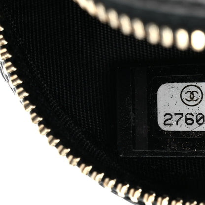 Chanel Caviar Quilted Filigree Zip Around Classic Coin Purse Black 7 of 7