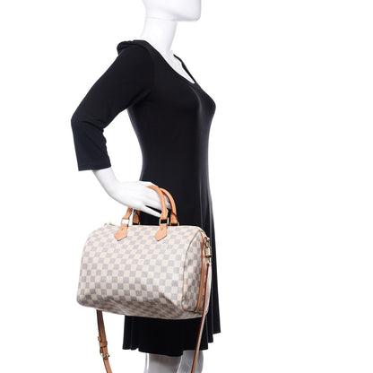 Louis Vuitton Damier Azur Speedy Bandouliere 30 3 of 13