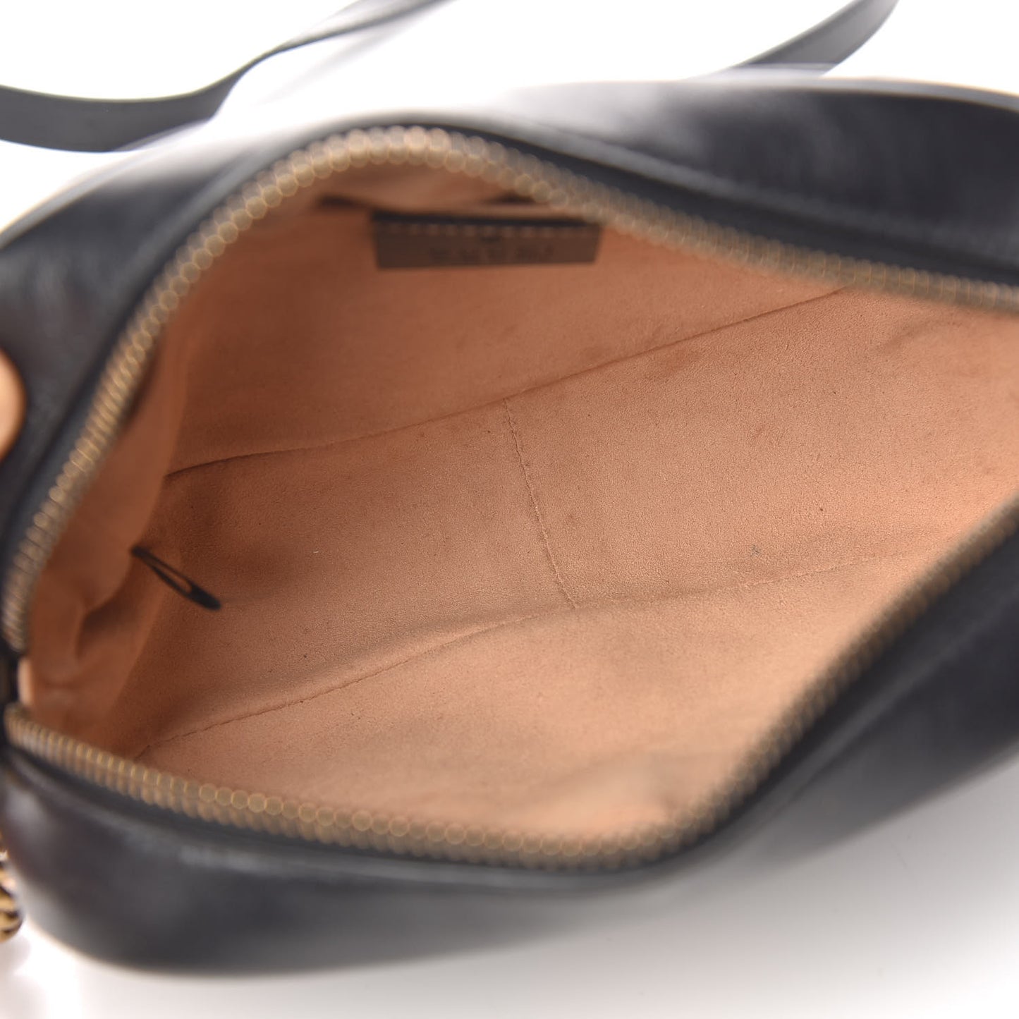 Calfskin Matelasse Mini GG Marmont Chain Shoulder Bag Black