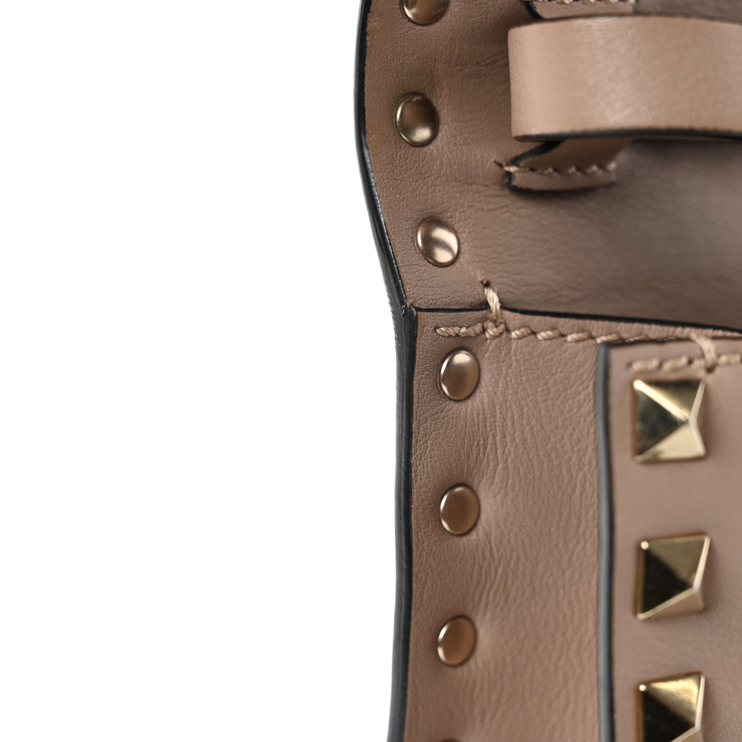 Valentino Garavani Vitello Mini Rockstud Flip Lock Crossbody Bag Poudre 9 of 9