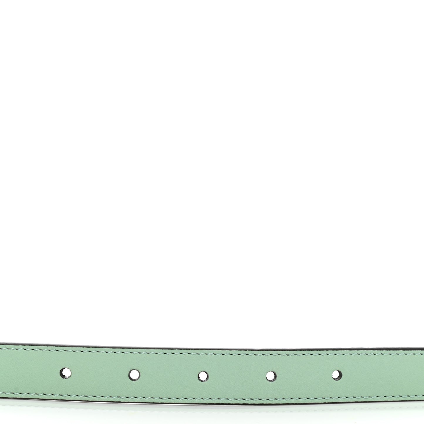 Moon Calfskin Palladium Double G 20mm Belt 80 32 Water Green