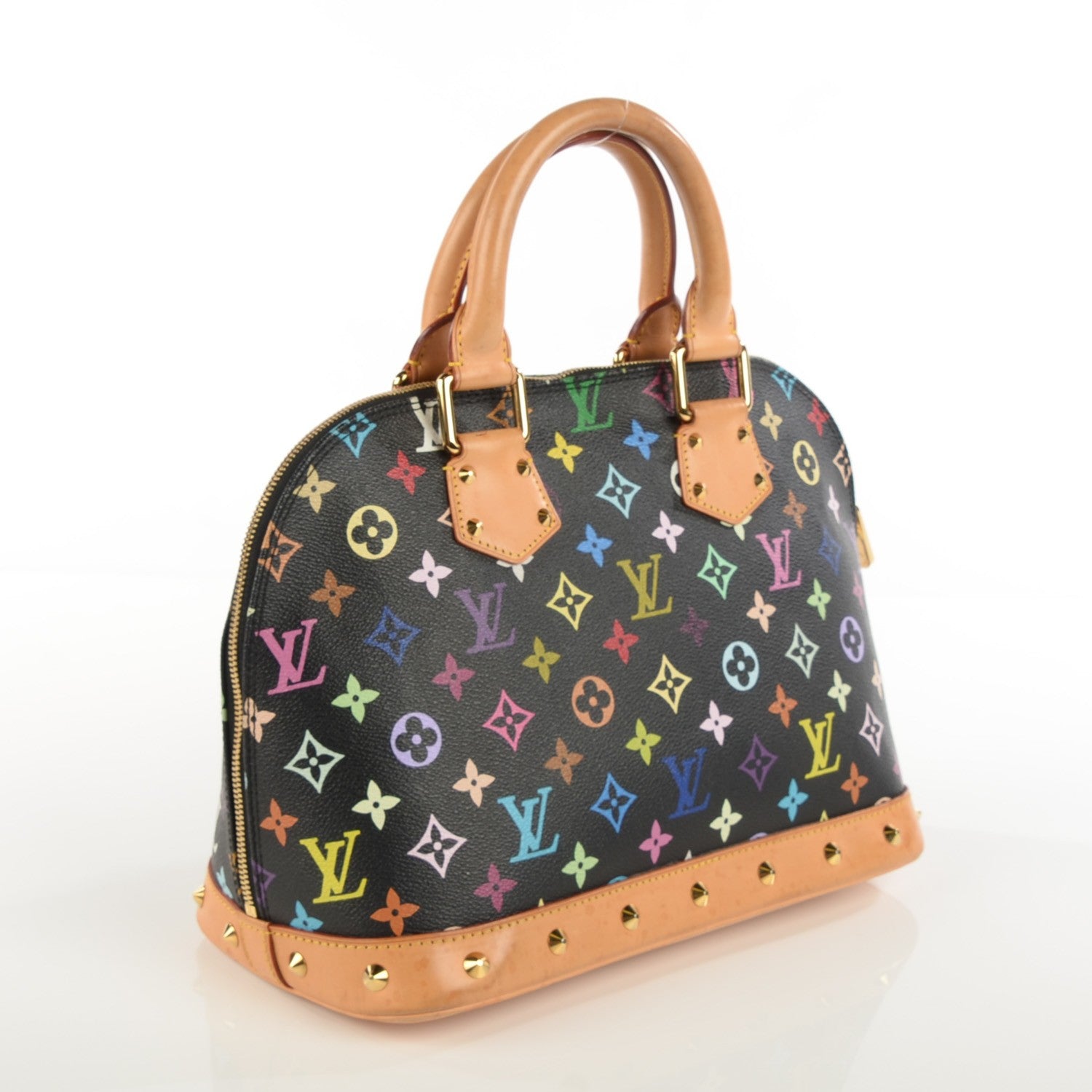 Louis Vuitton Monogram Multicolor Alma Black 3 of 7