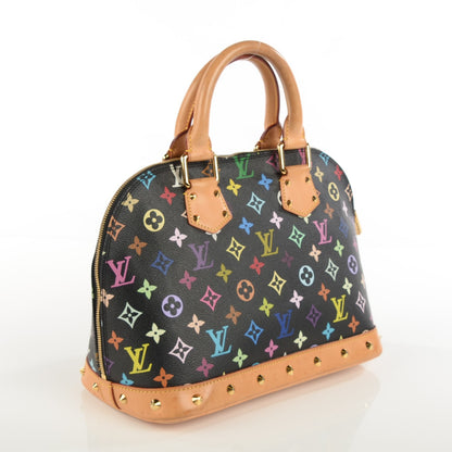 Louis Vuitton Monogram Multicolor Alma Black 3 of 7