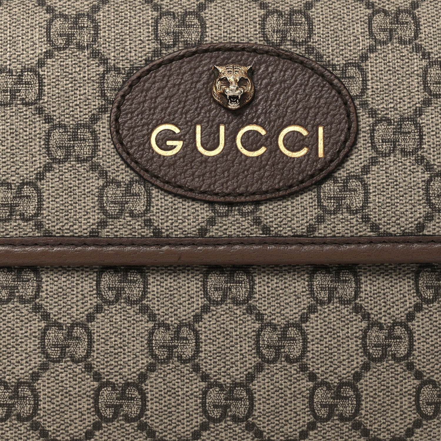 Gucci GG Supreme Monogram Neo Vintage Web Belt Bag Brown 8 of 12